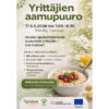 Yrittäjien aamupuuro 5.5 klo 7.00-8.30 Tyrnävällä